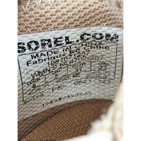Sorel Women's Out N About Tan Suede Wedge Bootie Size 6 US - Picture 8 of 9